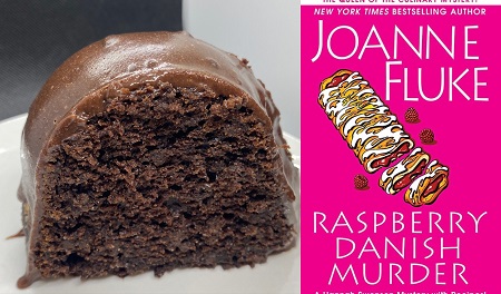 Ultimate Fudgy Chocolate Bundt Cake from: Cozy Mystery Raspberry Danish Murder