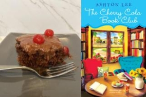 Cherry cola book club cake