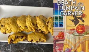 Pumpkin Chocolate Chip Cookie recipe from a cozy mystery novel