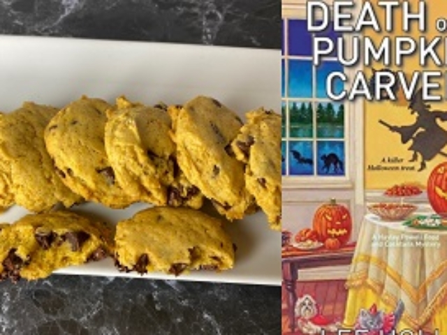 Pumpkin Chocolate Chip Cookie recipe from a cozy mystery novel