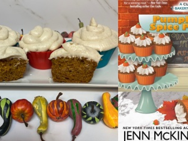 Pumpkin Spice Cupcakes from novel with recipes