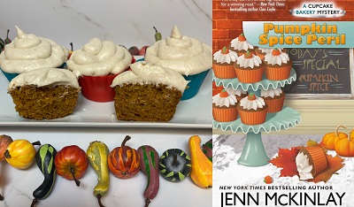 Pumpkin Spice Cupcakes from: A Cozy Mystery Novel Pumpkin Spice Peril