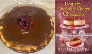 Chocolate Cherry Cheesecake from a cozy mystery