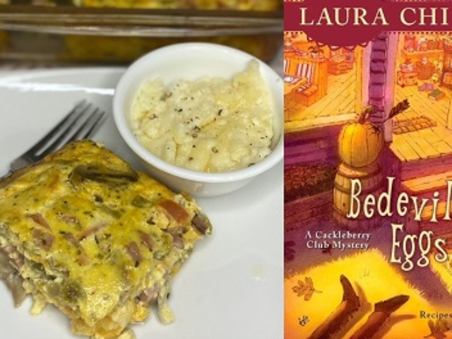 Best Spicy Frittata from Bedeviled Eggs cozy mystery