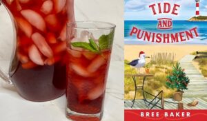 Cranberry Mint Black Tea from a cozy mystery novel series with recipes