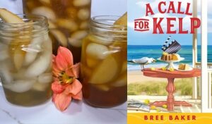 Pear Ginger Iced Tea from a novel with recipes