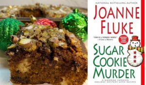 Christmas Date Cake from cozy mystery novel