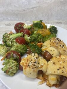 Best Broccoli Salad and Lil Cheddar Smokie in a Blanket recipes