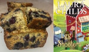 Blueberry Banana Bread recipe and book review of Egg Shooters