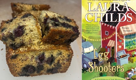 Blueberry Banana Bread from a cozy mystery novel