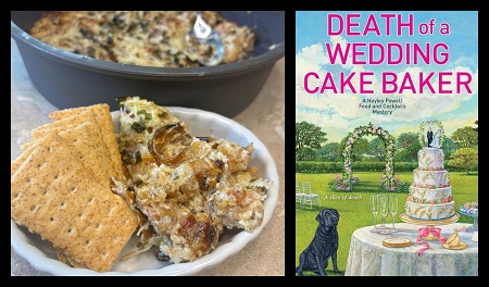Asiago, Bacon, and Caramelized Onion Dip Recipe from Death of a Wedding Cake Baker by Lee Hollis