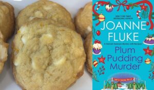 Orange Julius Cookies Recipe and book review of Plum Pudding Murder by Joanne Fluke.