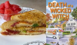 Ultimate Comfort Grilled Cheese Sandwich from a cozy mystery: Death of a Wicked Witch by Lee Hollis