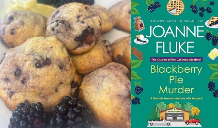 Fresh Blackberry Cookies from a cozy mystery Blackberry Pie Murder by Joanne Fluke