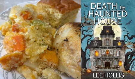 Cream Cheese Fall Vegetable Casserole from a cozy mystery: Death by a Haunted House by Lee Hollis