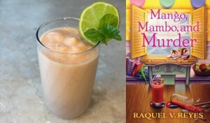 Papaya Smoothie from a cozy mystery Mango Mambo and Murder by Raquel V Reyes
