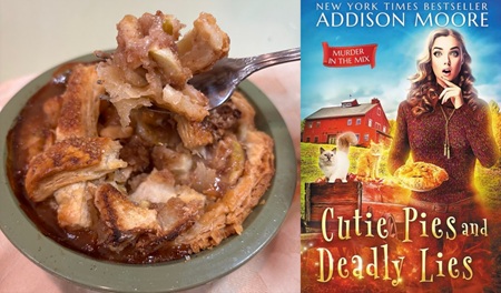 Caramel Apple Cutie Pies from a cozy mystery Cutie Pies and Deadly Lies by Addison Moore